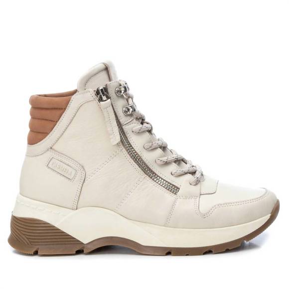 NEW XTI women's leather booties in ice - Picture 2 of 3